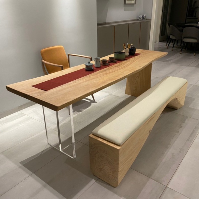 Bedroom Furniture - 北欧無垢材アクリルフローティングテーブルモダンシンプルスタディベッドルームオフィスデスククリエイティブホーム家具モビリダスタジオFYFD