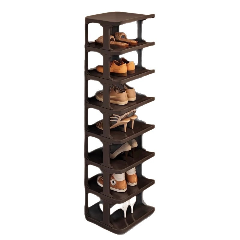 Shoe Rack Cabinet Narrow Entryway - 縦型狭隙シューズラック多層玄関靴収納オーガナイザー家庭用省スペースシューズキャビネット