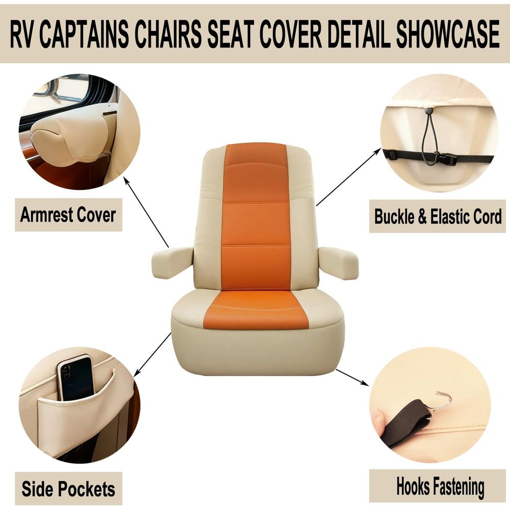 RV キャプテンチェアシートカバー クラスA RV用モーター - Chairs のレビューと価格