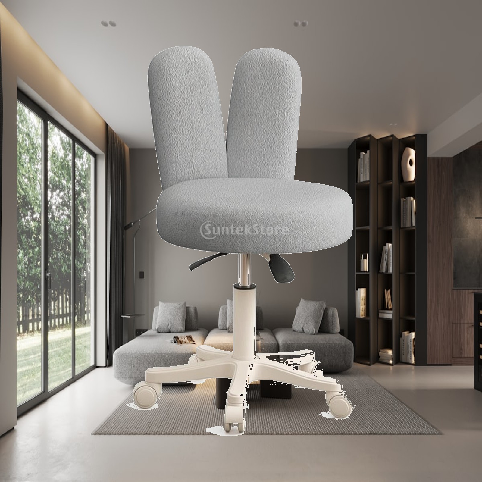 背もたれ付きローリングスツール、高さ調節可能な回転スツール、 - Chairs のレビューと価格