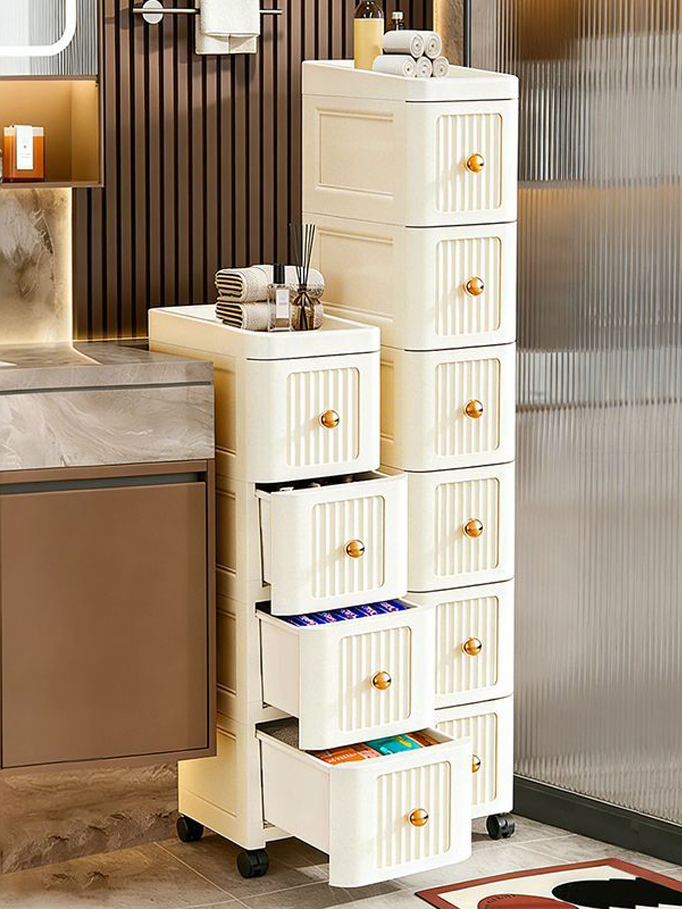 幅15CMの隙間収納キャビネット – キッチン冷蔵庫やテーブ - Storage のレビューと価格