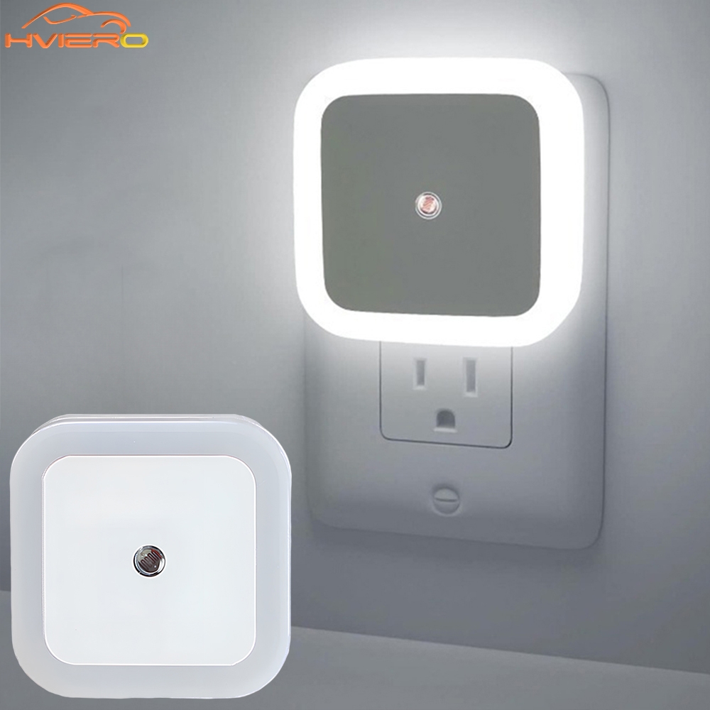ワイヤレスセンサーLEDナイトライト EUプラグ ミニスクエ - Floating Nightstand With Led Light のレビューと価格