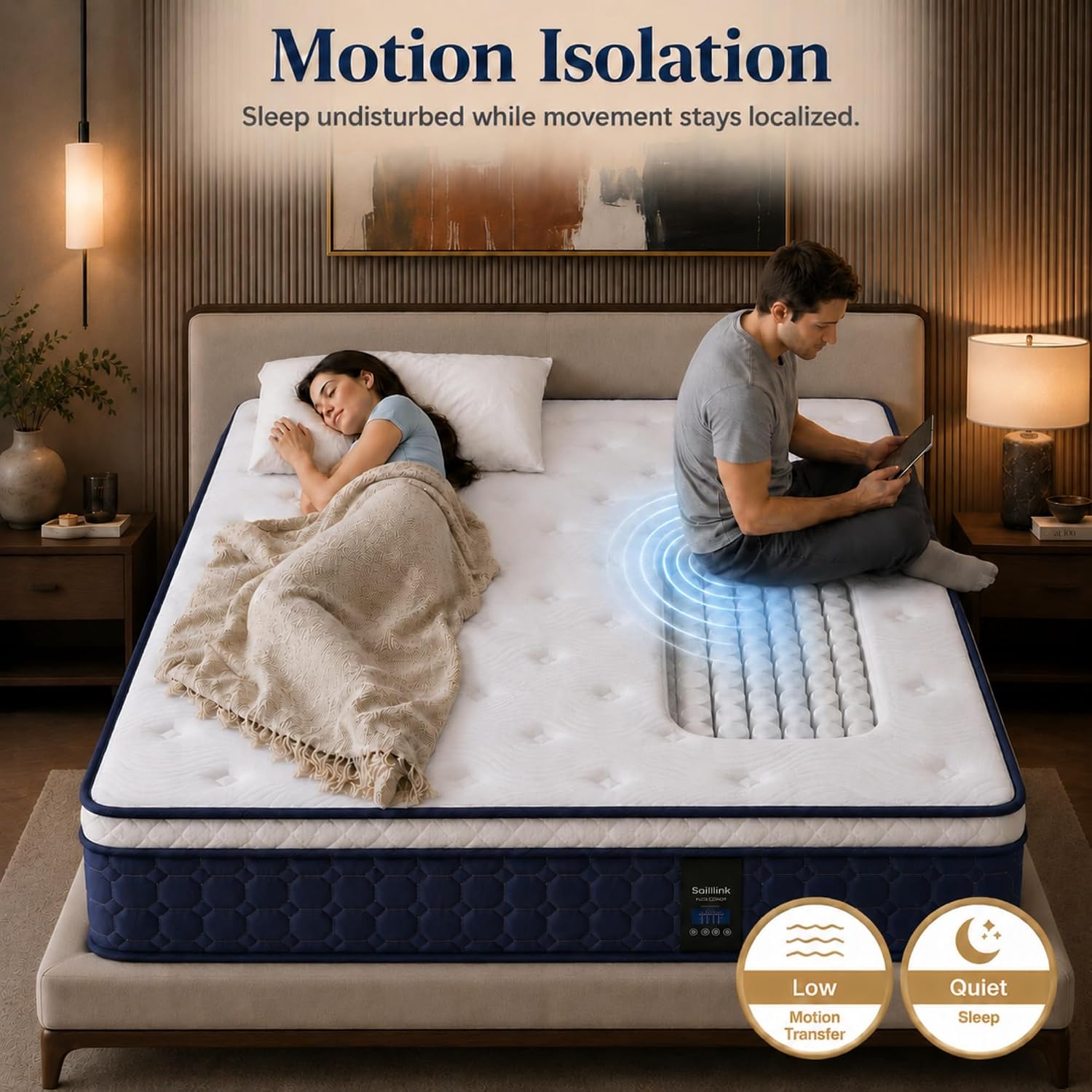 クイーンサイズのマットレス、14インチのハイブリッドマットレ - Memory Foam Mattress In A Box Queen のレビューと価格