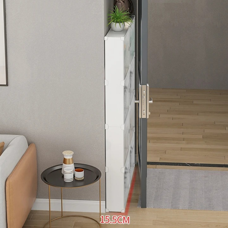 ‌ ドア掛け式靴棚（ドリル不要）- 玄関/廊下用超薄型省スペ - Shoe Rack Cabinet Narrow Entryway のレビューと価格
