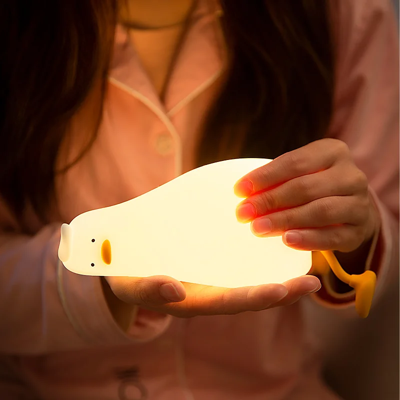 LED 子供用ナイトライト充電式シリコーンスクイーズダックラ - Floating Nightstand With Led Light のレビューと価格