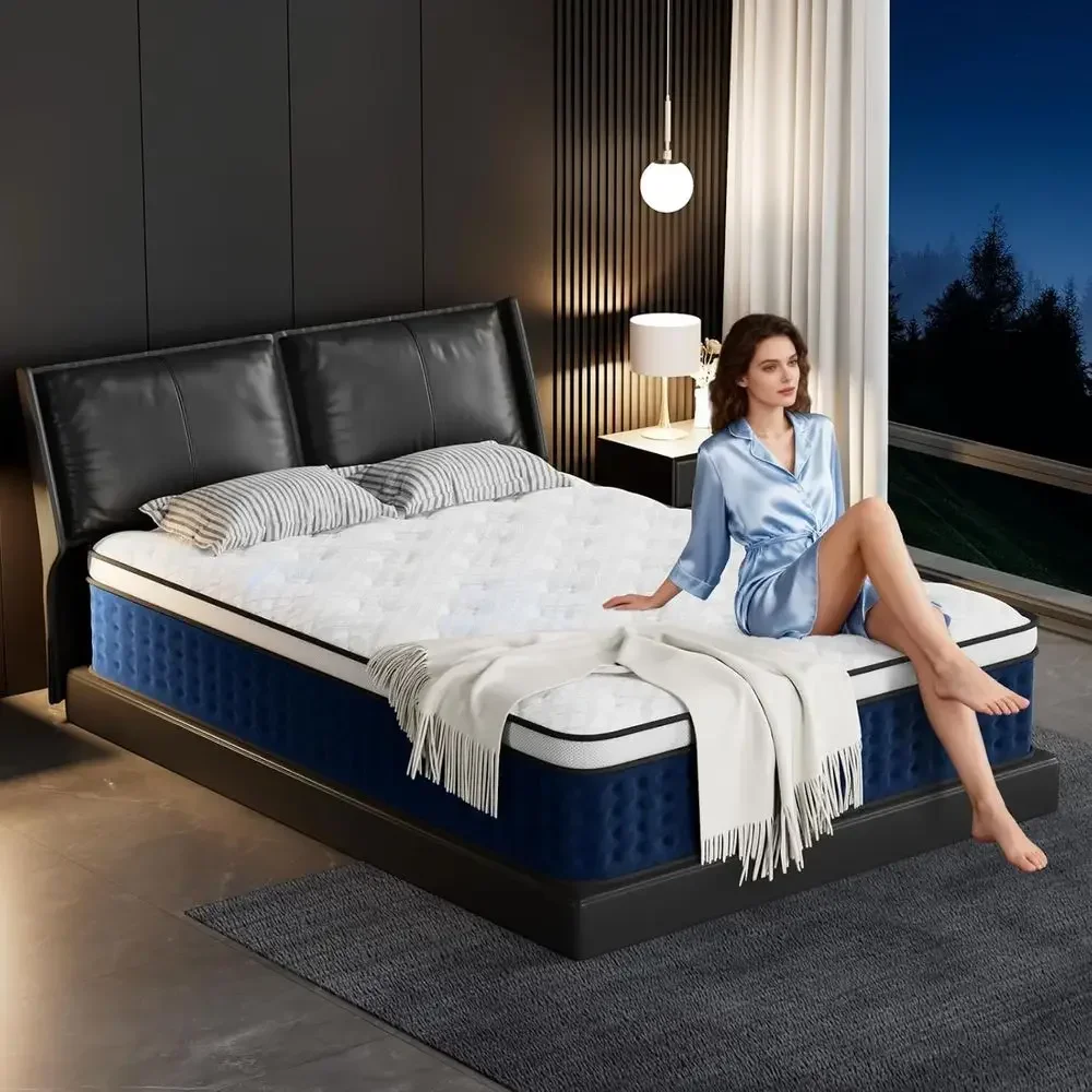 12インチ ハイブリッドマットレス クイーンサイズ ジェルメ - Memory Foam Mattress In A Box Queen のレビューと価格